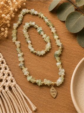 Grace and Faith Handmade Aventurine Set